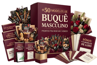 Mockup do Buquê Masculino